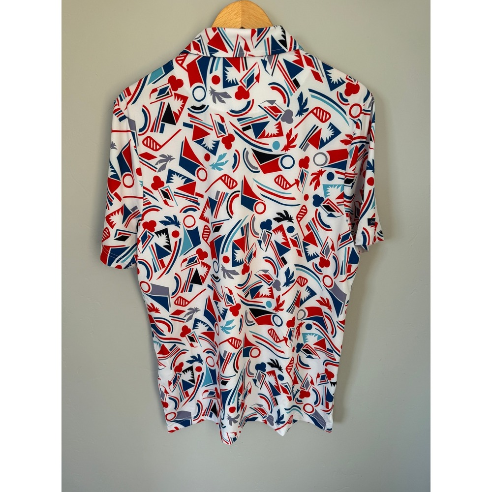 Good Good Proud and True Polo Mens Medium Red White Blue Golf Shirt GG997R-M NEW - Picture 3 of 6